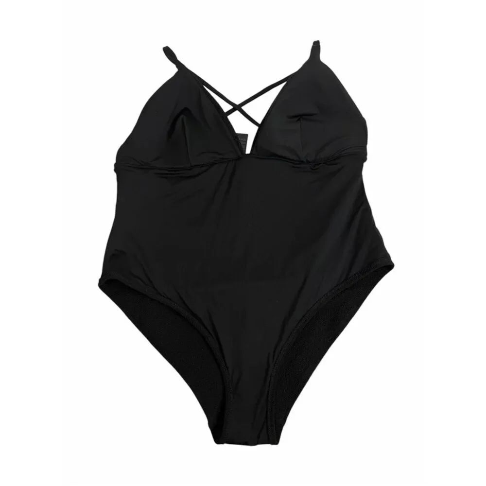 H&M XL Black One Piece Swimsuit